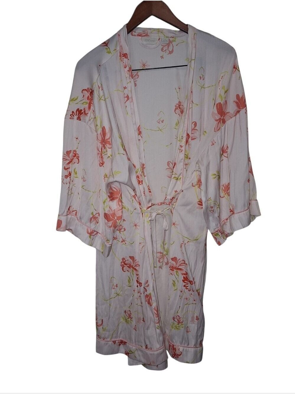 Nordstrom Lingerie Peach Floral Robe 2XL